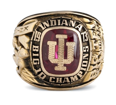 Coach Bobby Knights 1973 Indiana University Big 10 Champions Gold Ring (Coachs First Ever Championship Ring, Knight LOA)